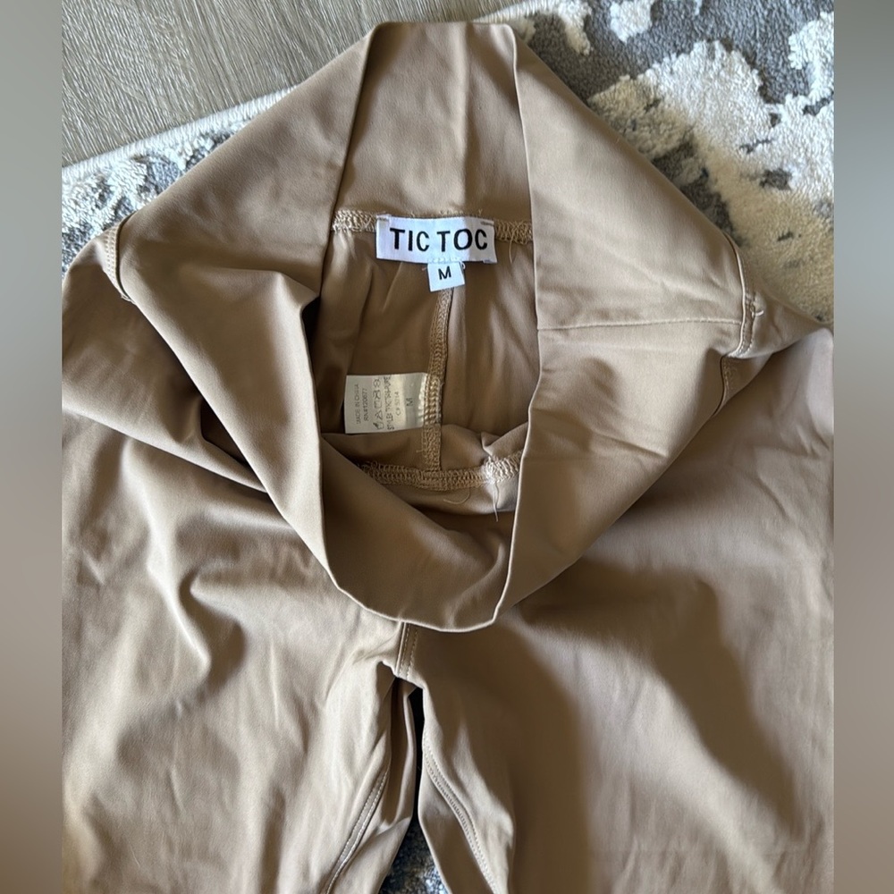 TIC TOC Tan Spandex Leggings